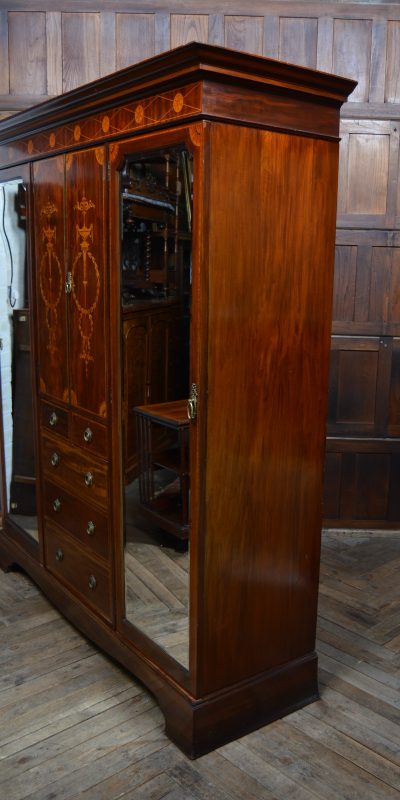 Edwardian Mahogany Wardrobe SAI3571 Edwardian Antique Wardrobes 18