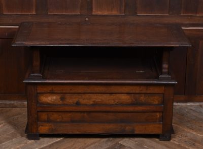 Edwardian Monk’s Bench/ Hall Seat/ Settle SAI3570 antique oak Antique Benches 15