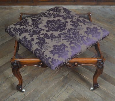 Victorian Walnut Central Stool SAI3235 Antique Furniture 13