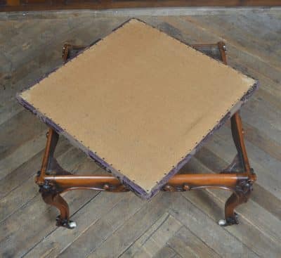 Victorian Walnut Central Stool SAI3235 Antique Furniture 14