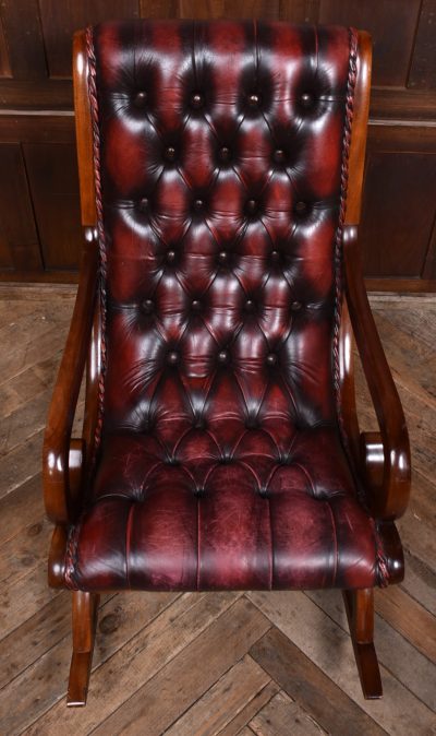 Mahogany Chesterfield Slipper Chair SAI3575 Chesterfield Antique Chairs 6