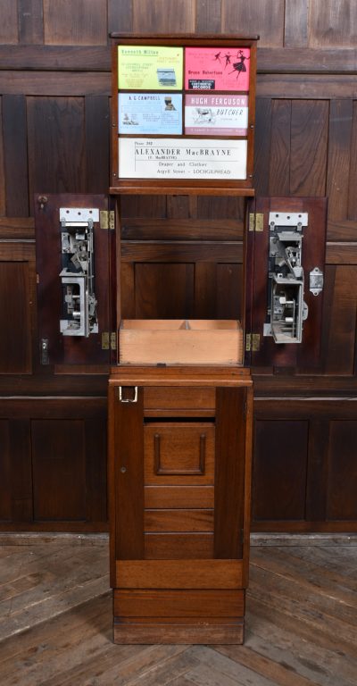 Vintage Mahogany Post Box And Stamp Vending Machine SAI3584 post box Miscellaneous 19