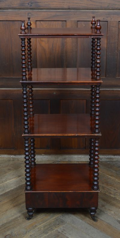 Victorian Four-tier Mahogany Whatnot SAI3555 - Image 8