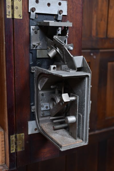 Vintage Mahogany Post Box And Stamp Vending Machine SAI3584 post box Miscellaneous 23