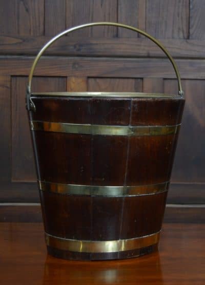 Georgian Mahogany Peat / Coal Bucket SAI3120 Miscellaneous 10