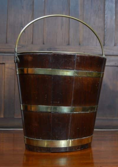 Georgian Mahogany Peat / Coal Bucket SAI3120 Miscellaneous 3