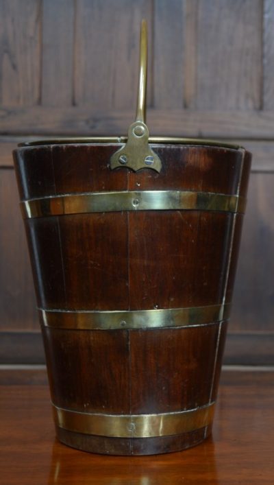 Georgian Mahogany Peat / Coal Bucket SAI3120 Miscellaneous 7