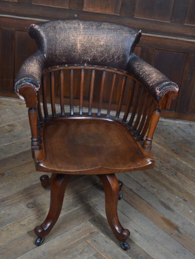 Edwardian Revolving Desk Chair SAI3561 Edwardian Antique Chairs 5