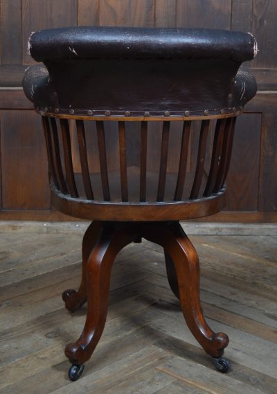 Edwardian Revolving Desk Chair SAI3561 Edwardian Antique Chairs 9