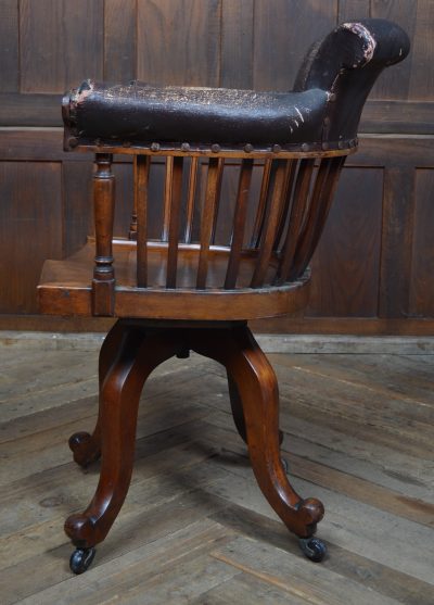 Edwardian Revolving Desk Chair SAI3561 Edwardian Antique Chairs 10