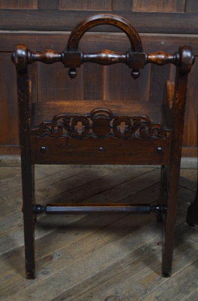 Pair Of Victorian Oak Hall Chairs SAI3554 Victorian chairs Antique Chairs 18