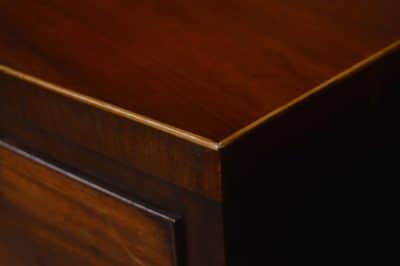 Georgian Mahogany Bow Front Chest Of Drawers SAI3227 - Image 14