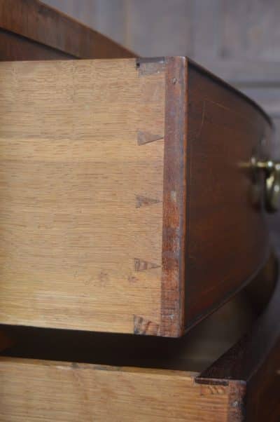 Georgian Mahogany Bow Front Chest Of Drawers SAI3227 - Image 2