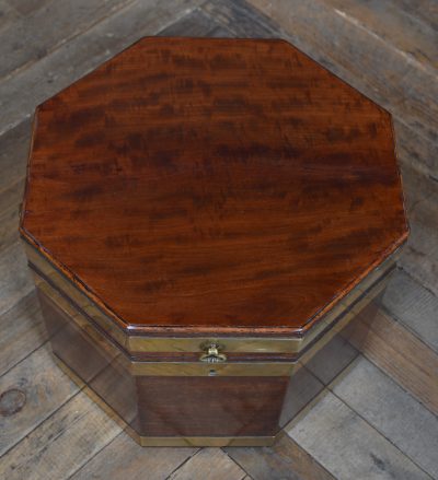 Georgian Mahogany Cellarette / Wine Cooler SAI3559 Georgian cellerette Antique Boxes 5