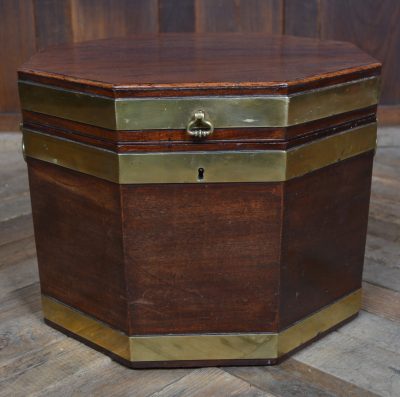 Georgian Mahogany Cellarette / Wine Cooler SAI3559 Georgian cellerette Antique Boxes 3