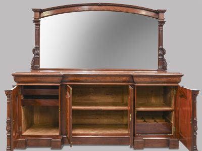 Quality, Large Mirror-Back Victorian Mahogany Chiffoniere (Sideboard) antique sideboard Antique Furniture 9