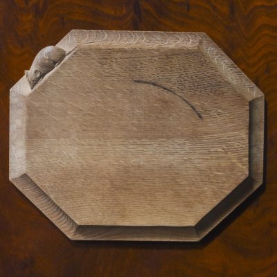 Mouseman Oak Cheeseboard Antique Trays 7