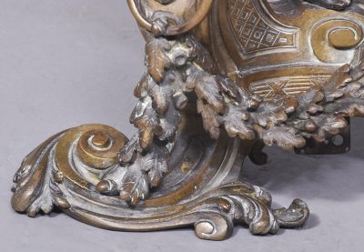 Pair of Bronze and Ormolu Mounted Chenets - Image 2