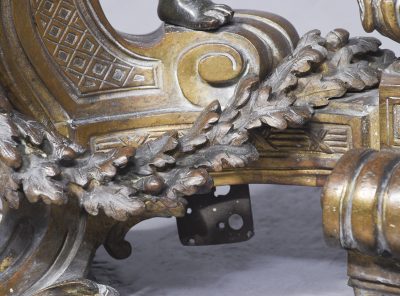 Pair of Bronze and Ormolu Mounted Chenets - Image 8