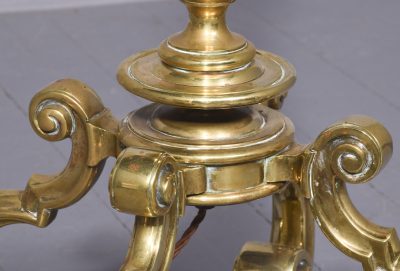 Rare, Solid Brass Full-Sized Victorian Standard Lamp Antique Lighting 11