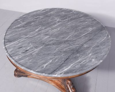 French Empire Marble Top Center Table Antique Furniture 12