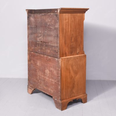 Fine Quality George III Crossbanded Mahogany Chest on Chest - Image 8