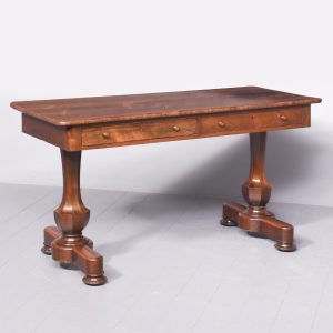 Large William IV freestanding rosewood library table Antique library tables Antique Furniture