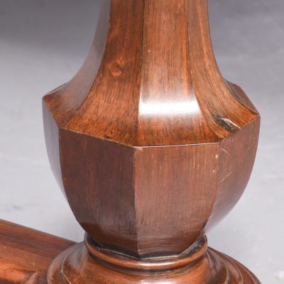 Large William IV freestanding rosewood library table - Image 4