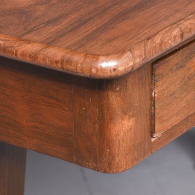 Large William IV freestanding rosewood library table - Image 6