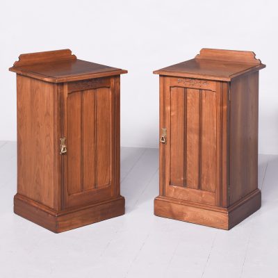 Pair of Bedside Walnut Cabinets bedside Antique Cabinets 3