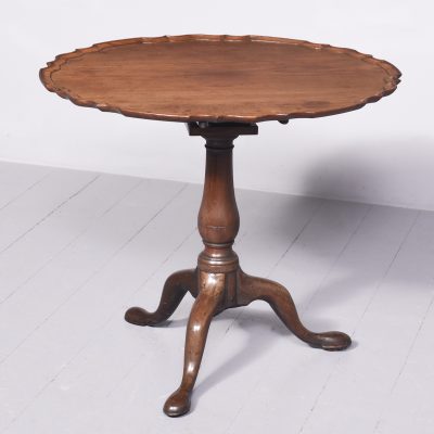 George III Mahogany Snap Top Table occasional Antique Furniture 8