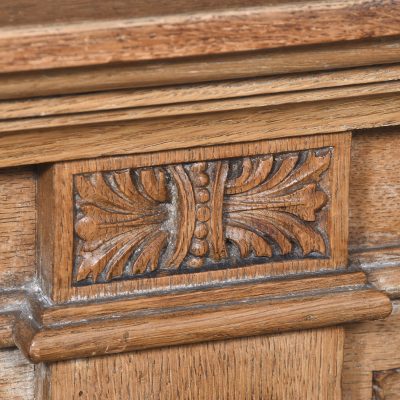 A Pair of Large Gothic Style Oak Side Tables Antique Tables 8