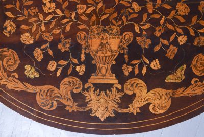 Dutch Marquetry Bow Fronted Commode commode Antique Cabinets 12