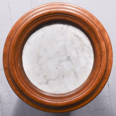 Circular Mahogany Marble Top Pedestal Antique Furniture 5