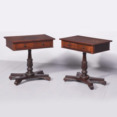 Pair of Chinese Pedestal Tables Antique Tables 3