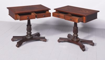 Pair of Chinese Pedestal Tables Antique Tables 9