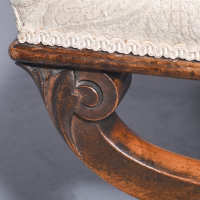 Scottish Walnut Stool Antique Stools 7