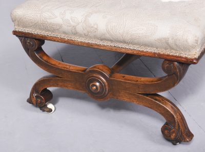 Scottish Walnut Stool Antique Stools 8