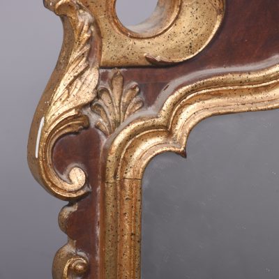 Pair of George II style Walnut and Gilded Mirrors Antique Mirrors 11