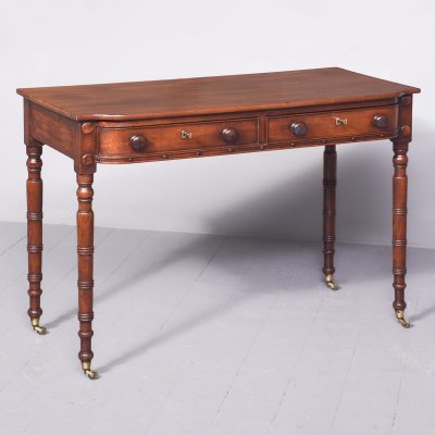 Exceptional Scottish (Possibly Edinburgh) William IV Mahogany 2 Drawer Table