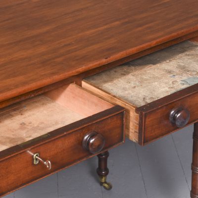 Exceptional Scottish (Possibly Edinburgh) William IV Mahogany 2 Drawer Table Antique table Scotland Antique Furniture 10