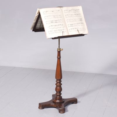 Handmade Regency-Style Mahogany Adjustable Duet Music Stand Music Stand Miscellaneous 13