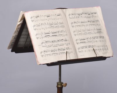 Handmade Regency-Style Mahogany Adjustable Duet Music Stand Music Stand Miscellaneous 14