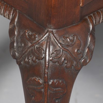 Chippendale Style Serpentine-Front Mahogany Hall Table/Serving Table - Image 2