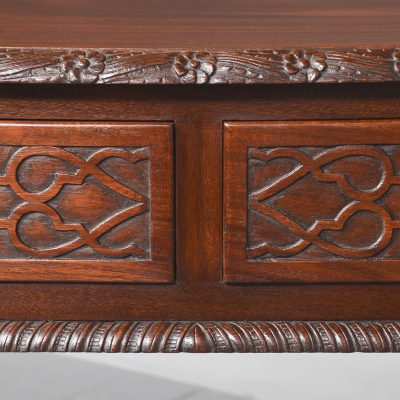 Chippendale Style Serpentine-Front Mahogany Hall Table/Serving Table - Image 8