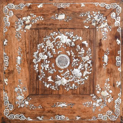 Quality, Chinese Qing Period Mother of Pearl Inlaid Occasional Table Antique Tables 6