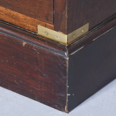 Pair of Mid-Victorian Mahogany Brass-Bound, Small Military Chests/Bedside Lockers bedside Antique Chest Of Drawers 6