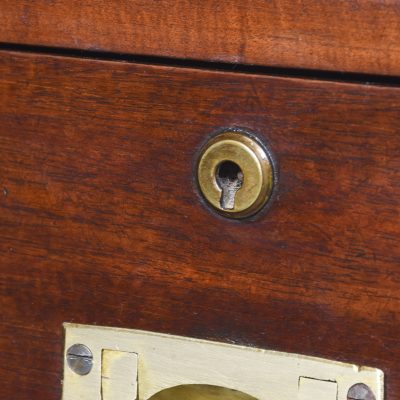 Pair of Mid-Victorian Mahogany Brass-Bound, Small Military Chests/Bedside Lockers bedside Antique Chest Of Drawers 8