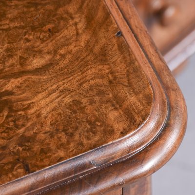 Pair of Mid-Victorian Burr-Walnut Small Chest/Bedside Lockers bedside Antique Chest Of Drawers 4