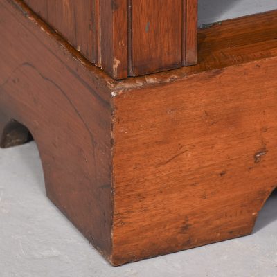 Late Victorian Tall Three-Section Walnut Open Bookcase - Image 6